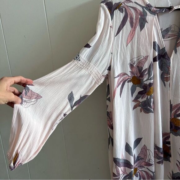 Free People Tree Swing Electric Orchid Floral Oversized Tunic Dress - Picture 13 of 16